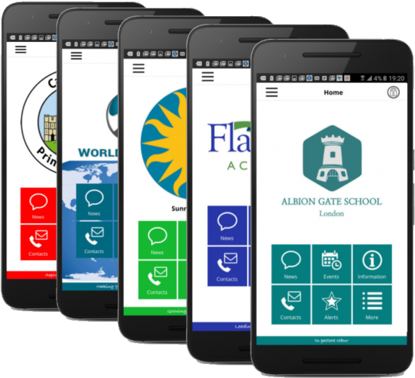 Communication Apps - Apps Schools (624x561), Png Download