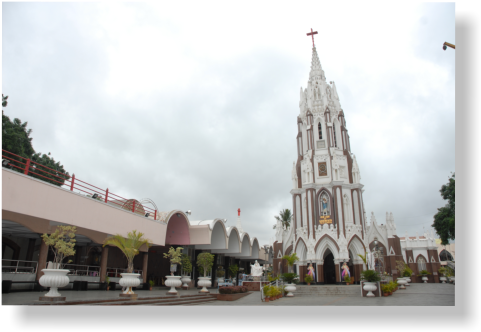 Will Lead Us Safe, Just Like A Mother Who Will Lead - St. Mary's Basilica, Bangalore (496x347), Png Download