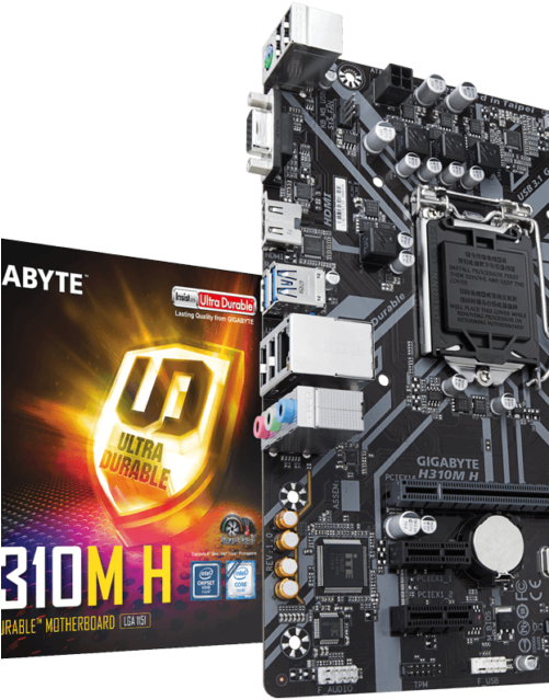 Gigabyte H310m H (500x645), Png Download