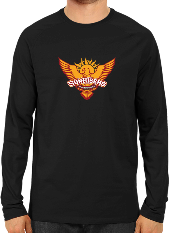 Ipl 09 Sunrisers Hyderabad Full Sleeve Black - Boy Ride Toys Men Ride Enfield Png (800x800), Png Download