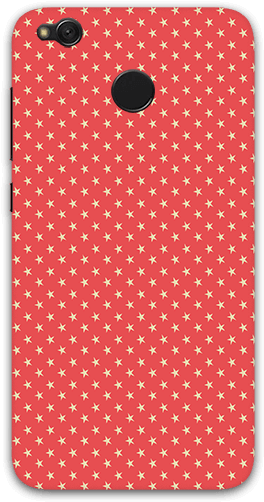 Red Background Start Redmi 4 Mobile Case - 4th Of July Graphic Print And Text Semi-sheer Rod Pocket (600x600), Png Download