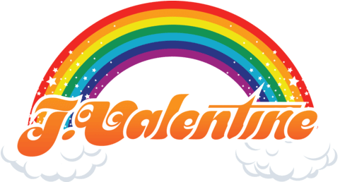 Valentine Rainbow Logo (740x493), Png Download