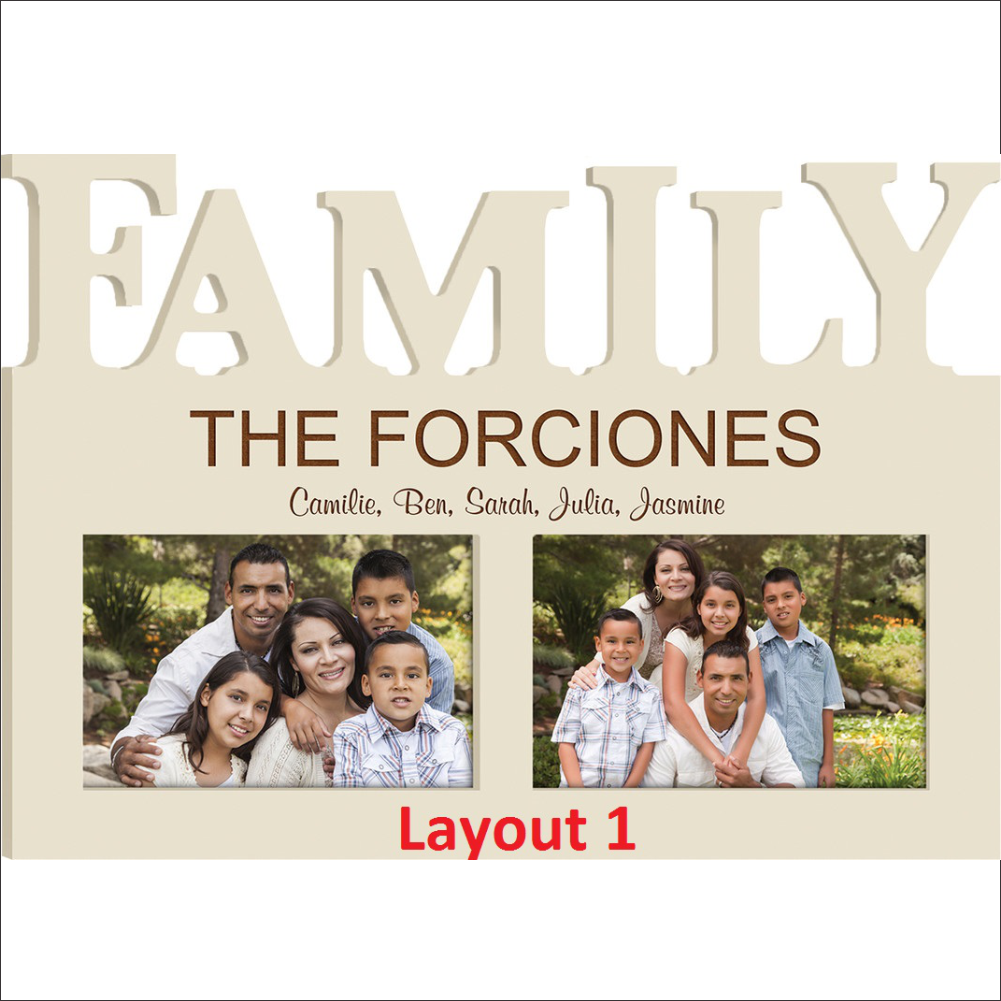 Family Photo Frame - Personalized Ivory Family 4x6 Picture Frame (1001x1001), Png Download