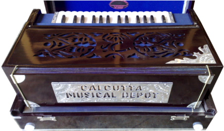 Indian Musical Instruments > Harmonium - Sbh28 4set Reed 13 Scale Changer Harmonium (500x265), Png Download