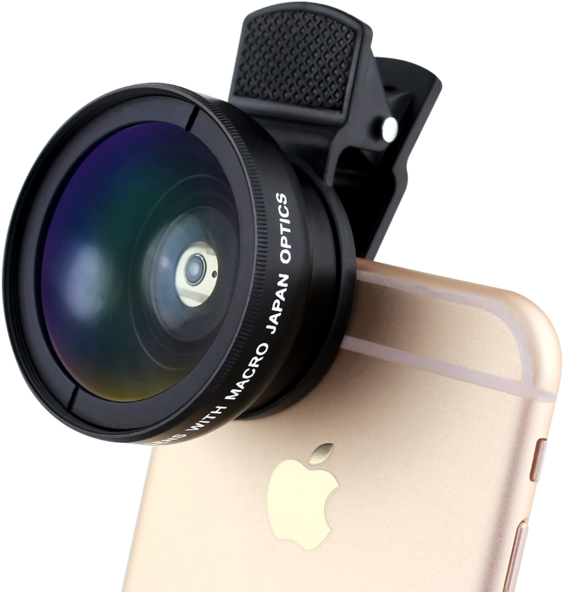 Lefun Universal Clip-on Professional Digital 49mm Super - Phone Cell China Fisheye Zoom Telescope Macro Kit Lens (600x600), Png Download