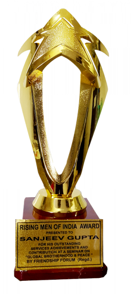 Rising Men Of India Award - Award (800x600), Png Download