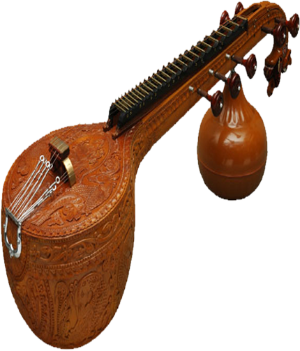 Are You Looking For Indian Traditional Musical Instruments - Veena Instrument Hd (430x504), Png Download
