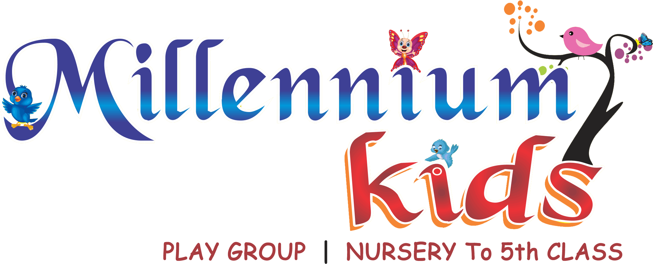 Millennium Kids Millennium Kids - Millennium Kids (2400x968), Png Download