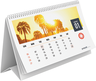 2019 Desk Calendar - Tree (500x410), Png Download