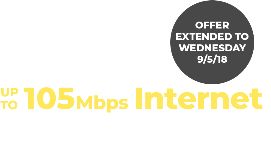 Up To 105mbps Internet For Only $39 - Circle (1000x610), Png Download