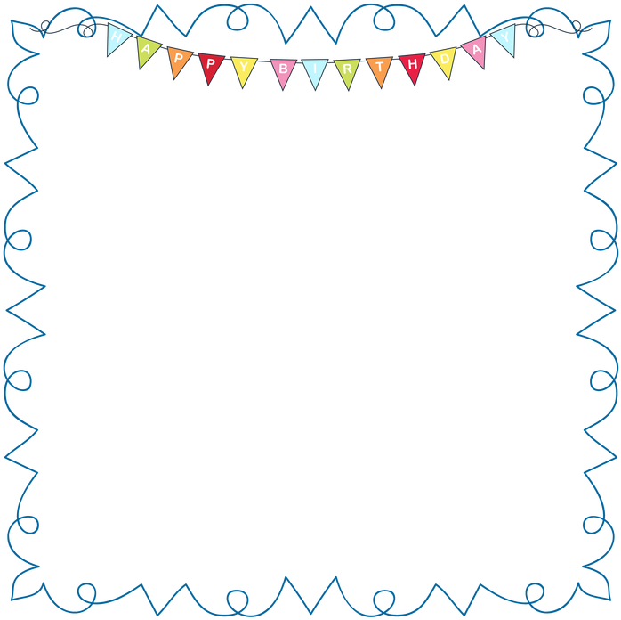 Clipart Birthday Picture Frame - Confetti Frame Clip Art (720x715), Png Download