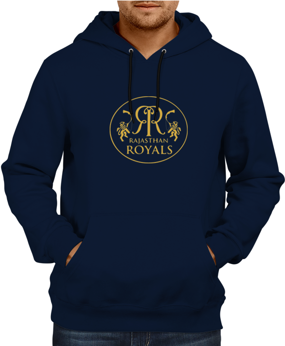 Ipl 07 N- Rajasthan Royals Hoodie Navy Blue - Virat Kohli Hoodie (700x700), Png Download