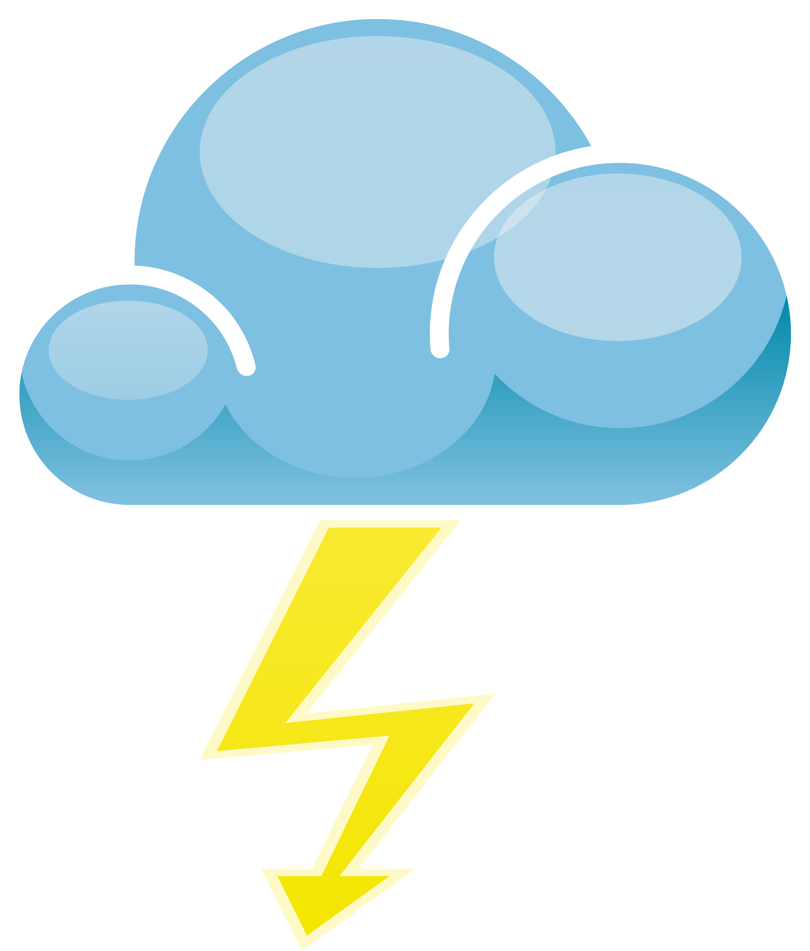 Thunder And Lightning Symbol (510x599), Png Download