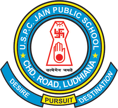 Uspc Jain Public School Ludhiana Logo (400x366), Png Download