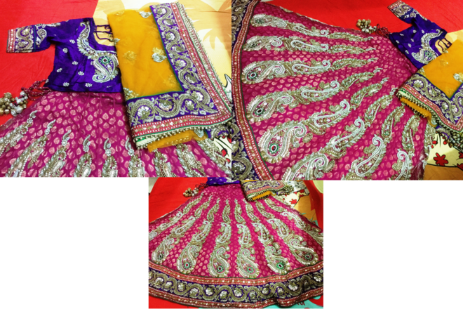Bridal Silk Lehenga For Re-sale - Lehenga (660x440), Png Download