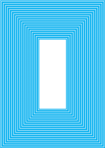 Nini's Things Designer Collection Nesting Shapes - Blue Eye (500x500), Png Download