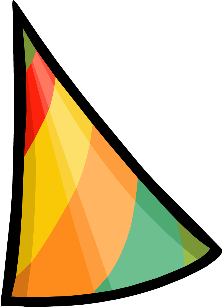 Hat Background Clipart Panda Free - Club Penguin 5th Year Party Hat (780x1078), Png Download