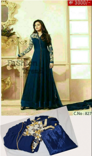 Pakistani Velvet Formal Salwar Kameez (500x500), Png Download