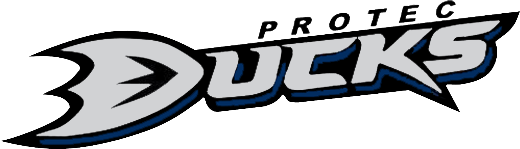 Ducks Logo No Background Hi Res Michael Loughlin 2018 - Protec Ducks Ice Hockey (2000x674), Png Download