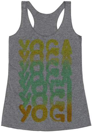 Yoga Into A Yogi Racerback Tank Top - I D Rather Be Sleeping Shirt (484x484), Png Download
