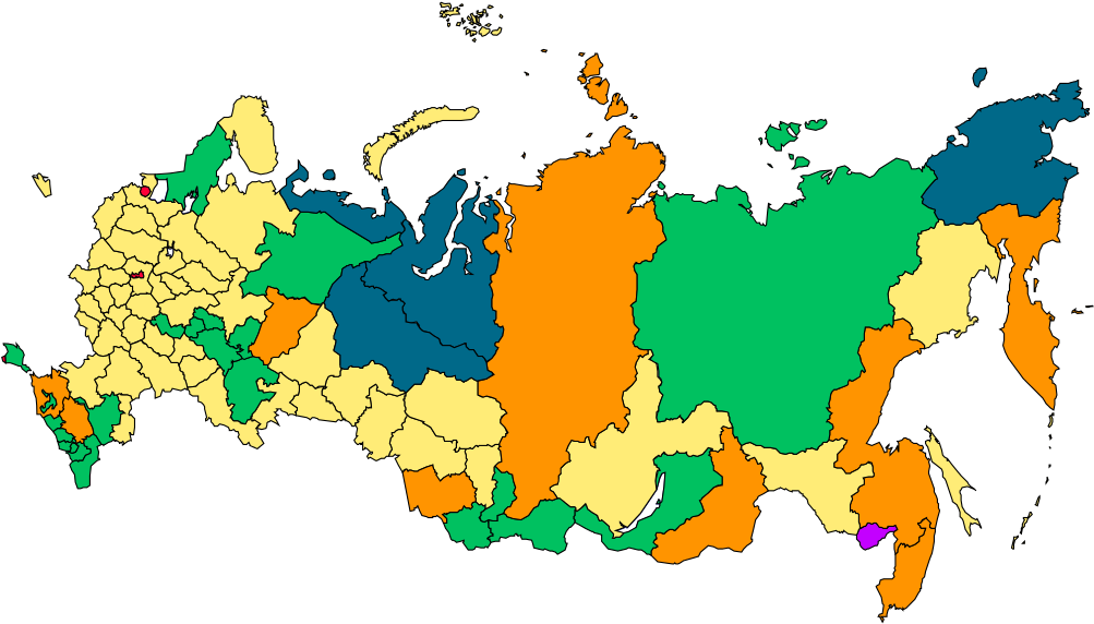 Map From Wiki - Russian Federation Map Png (1025x600), Png Download