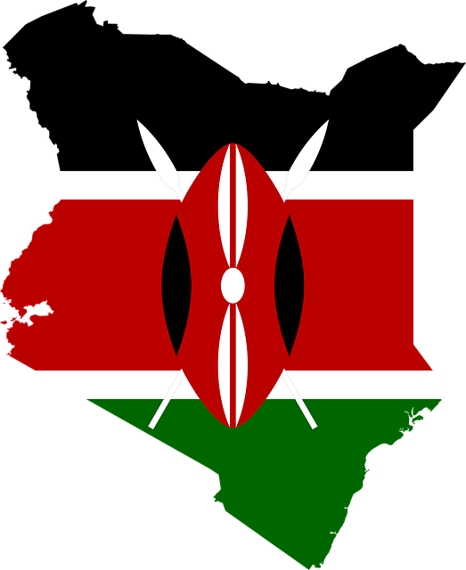 Facts And Stats - Kenya Flag Map Png (523x640), Png Download
