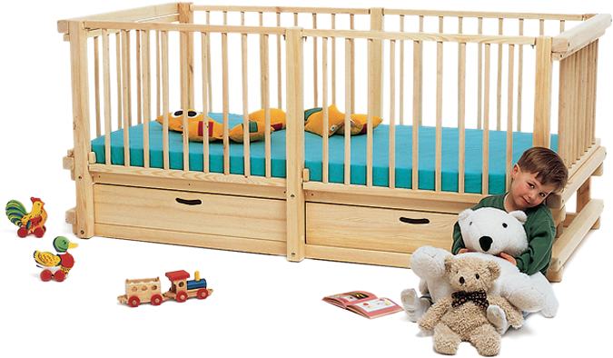 Alabama Baby Cot - Gitterbett (700x412), Png Download