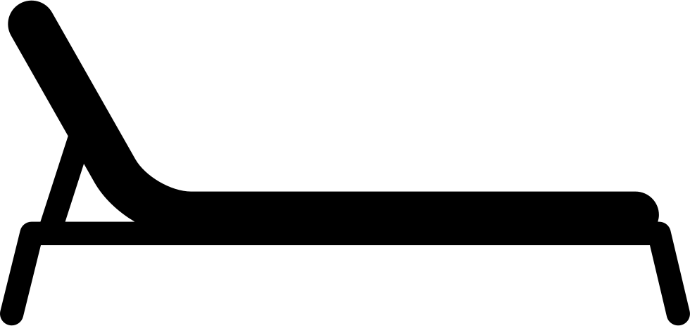 Cot Black Silhouette Side View Comments - Bed Frame (980x464), Png Download