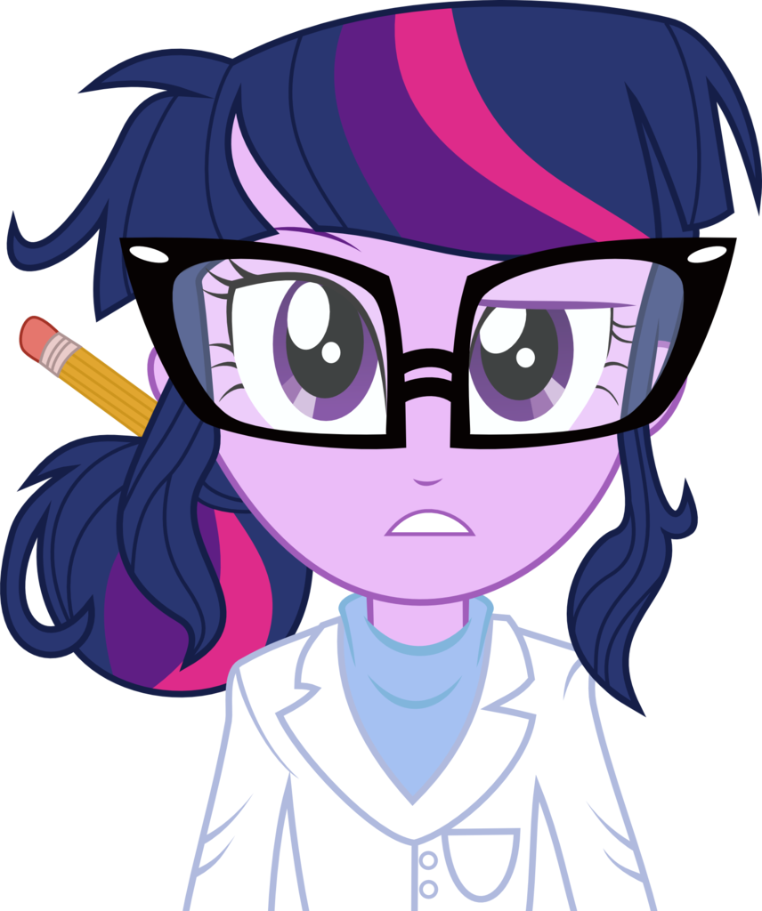 Mit Boy, Cute, Dork, Equestria Girls, Glasses, Pencil, - My Little Pony Twilight Human (856x1024), Png Download