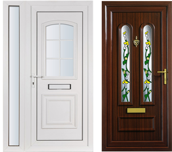 Pvc Doors - ابواب يوبي في سي زجاج (500x350), Png Download