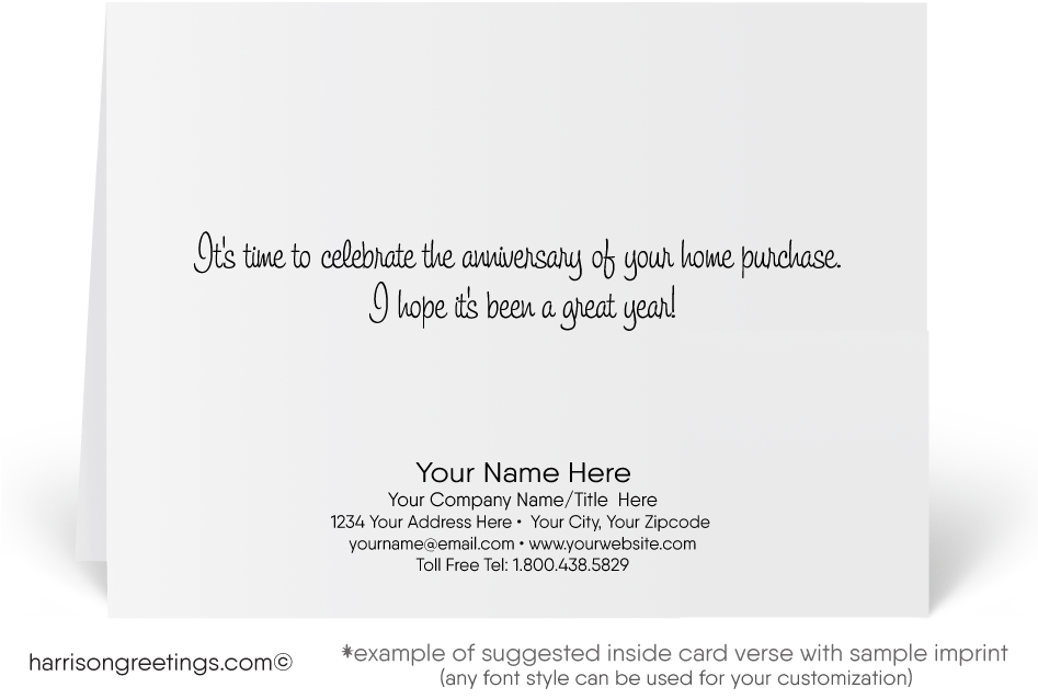 Happy Birthday To Your House Realtor Cards - My Birthday Realtor Cards (946x704), Png Download