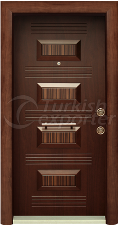 Gold 3 Luxury Series Steel Door - Door (246x461), Png Download