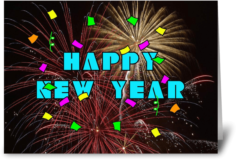 New Year's Celebration With Fireworks Greeting Card - Love/romance Card With Fireworks And You Light Up My (848x698), Png Download