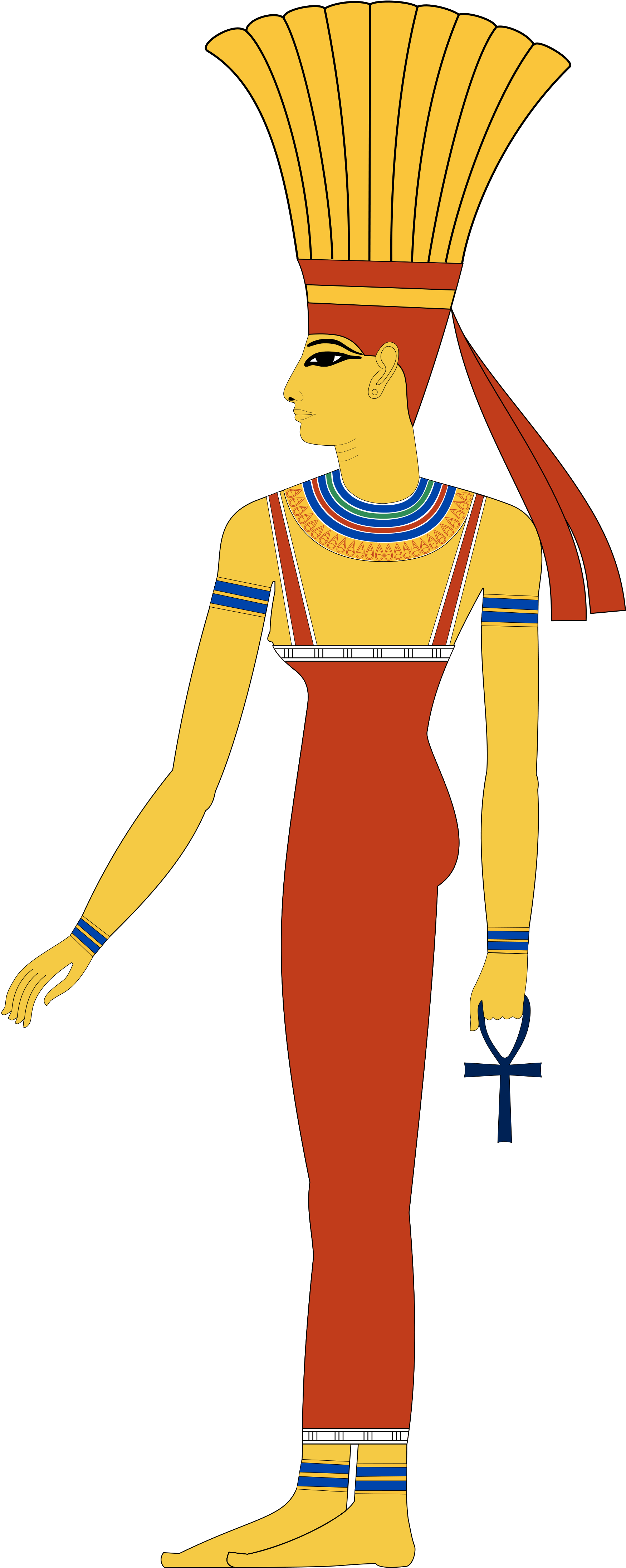 Goddess Anuket - Anuket Goddess (2000x4457), Png Download