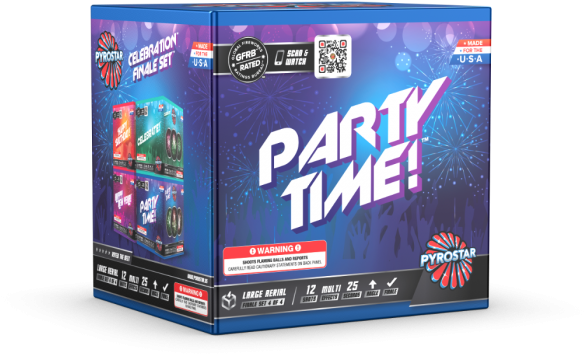 Celebrations 12 Shot Xl Aerial - Birthday (700x700), Png Download