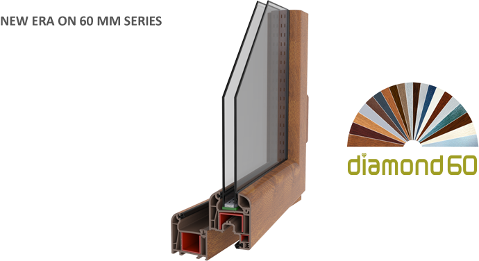 Diamond 60 Pvc Series - Selenit 75 (690x376), Png Download