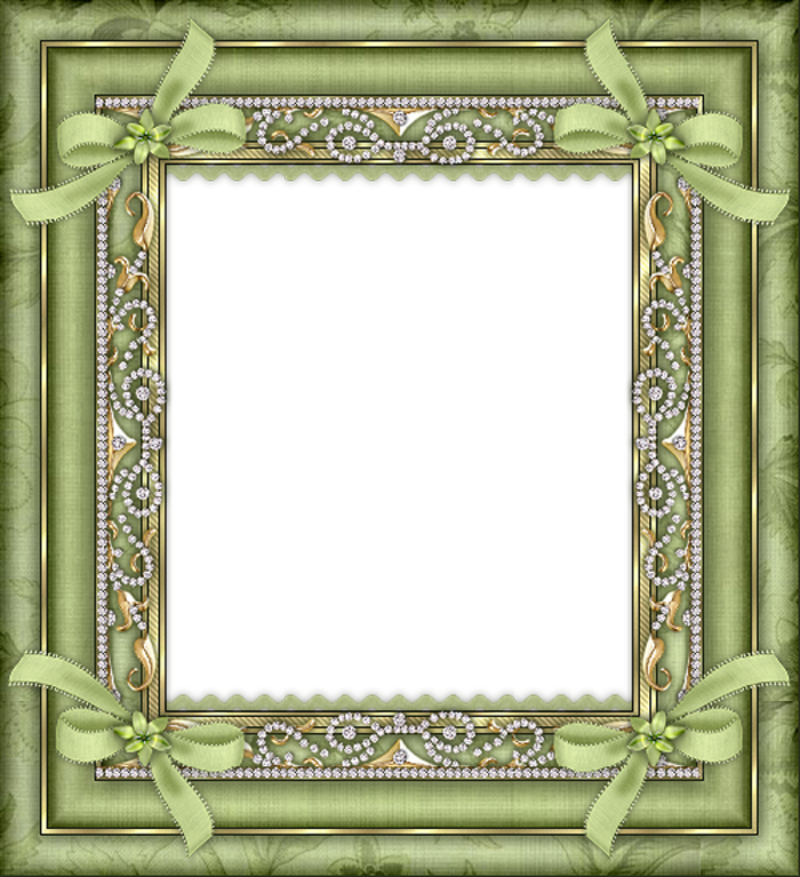 Green Transparent Frame Borders And Frames, Borders - Green Transparent Frame (800x877), Png Download