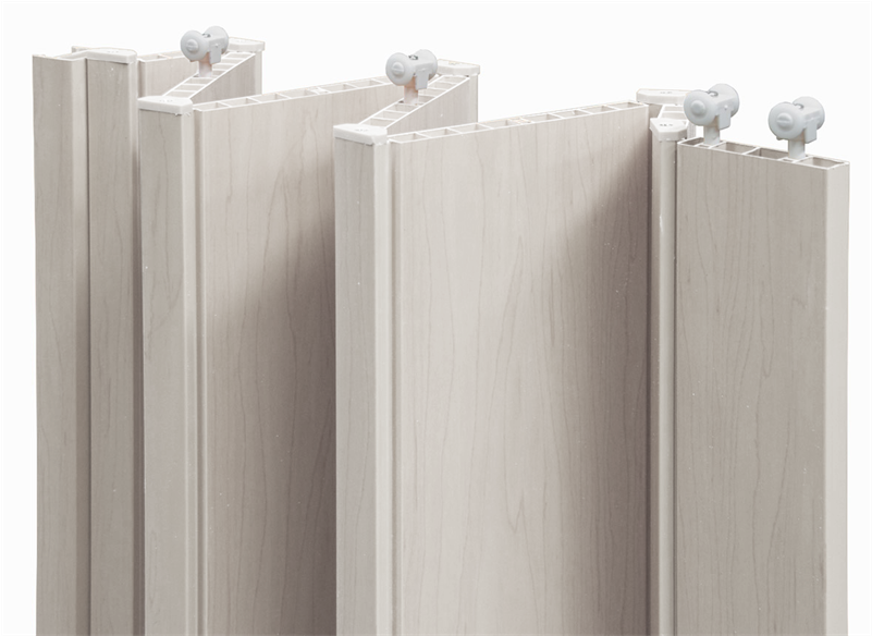 Pillar 850 X 1970mm White Oak Pvc Wanaka Concertina - San Marino Concertina Doors (800x800), Png Download