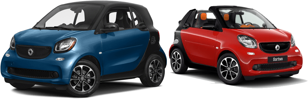 The Smart Fortwo - City Car (1063x380), Png Download