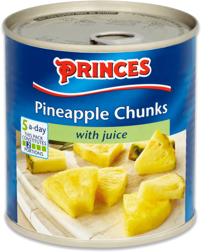 Princes Pineapple Chunks In Juice (432g) (904x904), Png Download
