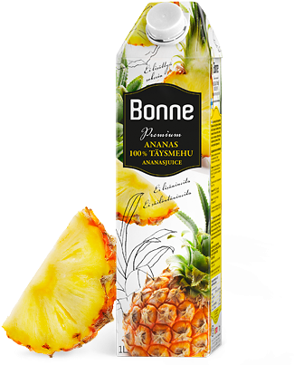 Bonne Juomat Oy - Pineapple Packaging Design (354x402), Png Download