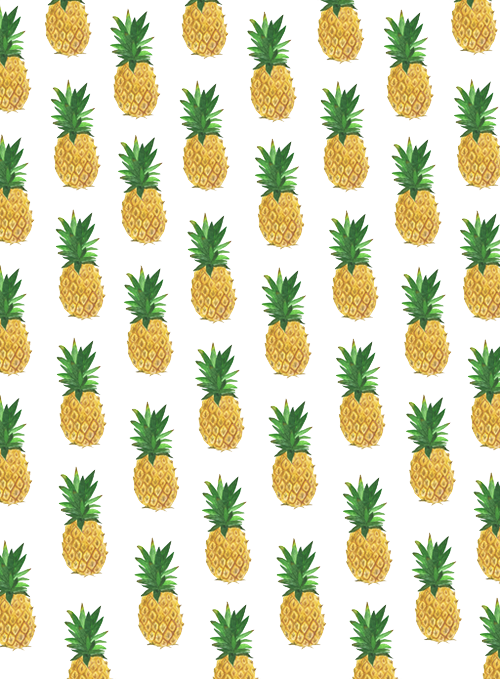 Pesquisa Do Google Pineapple Wallpaper Tumblr, Tumblr - Pineapple Pattern (500x679), Png Download