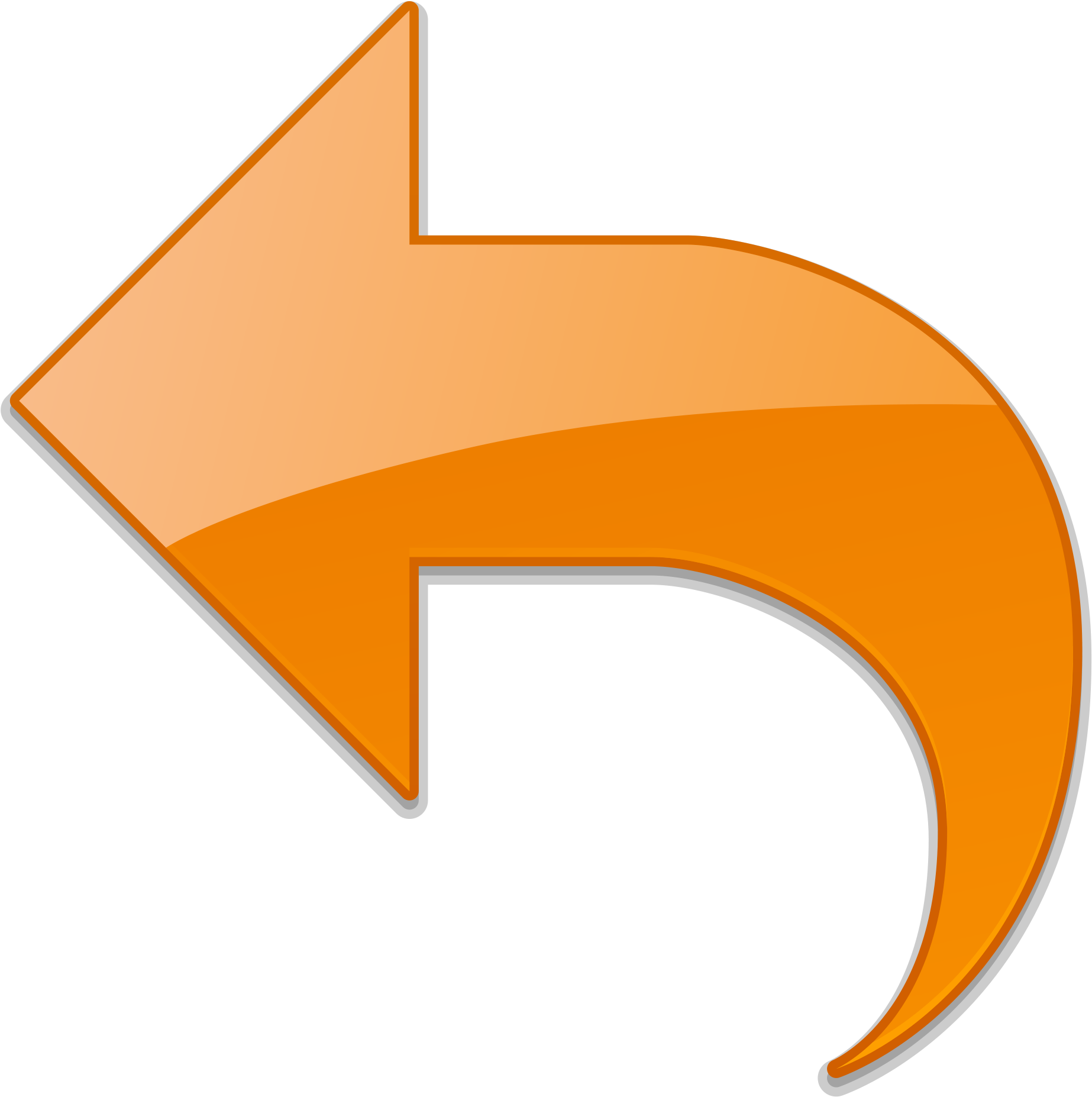 Open - Return Icon Orange Png (2000x2000), Png Download