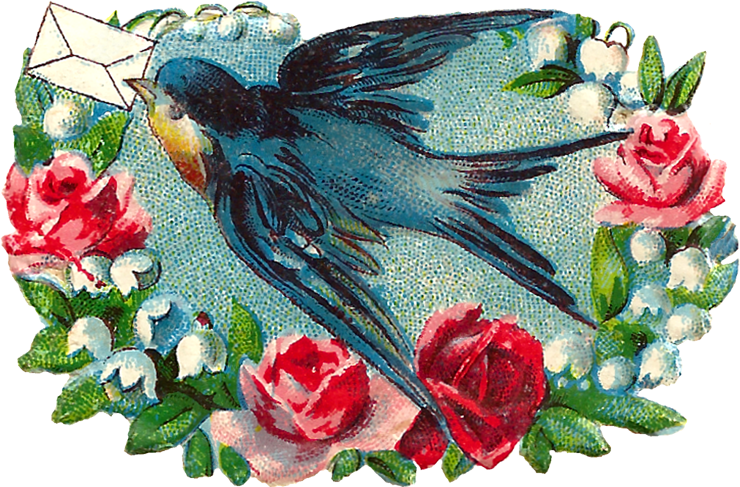 Romantic Love Note Images - Rose (1600x1111), Png Download