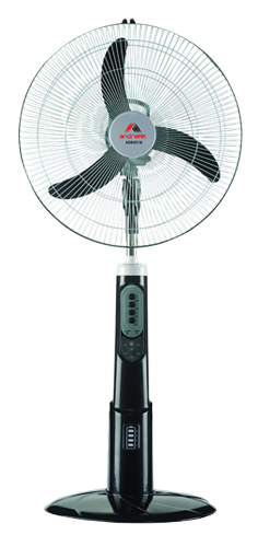 Turbo Speed 16′ Stand Fan 9pcs Led Night Light - Andrakk Rechargeable Fan (325x490), Png Download