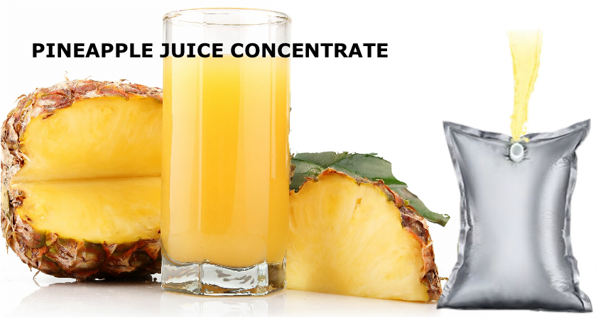 Aseptic Pineapple Juice Concentrate - Pineapple Juice In Png (842x450), Png Download
