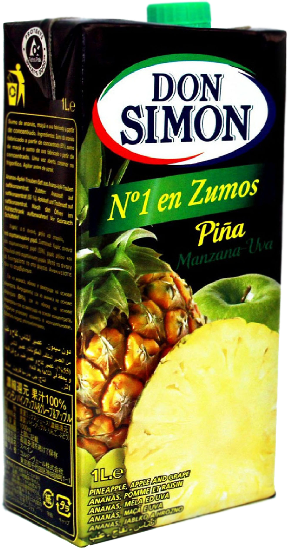 Pineapple Juice 1l (1244x1866), Png Download