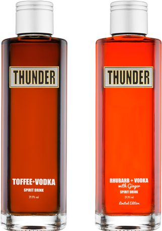 Buy Thunder - Thunder Toffee Flavoured Vodka (336x469), Png Download