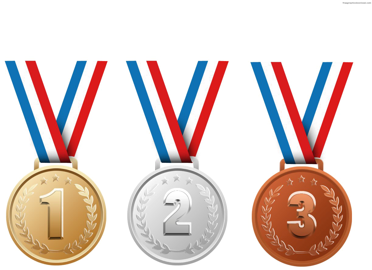 Gold Silver And Bronze Medals Png Transparent Image - Gold Silver Bronze Medal Png (1280x1024), Png Download