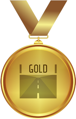 Gold E (419x419), Png Download